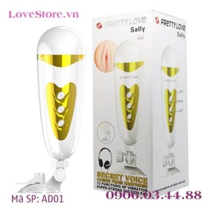 Âm đạo giả gắn tường Pretty Love Sally rung rên kích thích