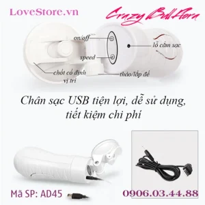 Cổng sạc lại pin USB tiện lợi
