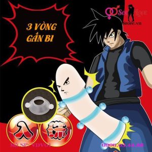 3 Vòng Đeo Gắn Bi Dương Vật Joker