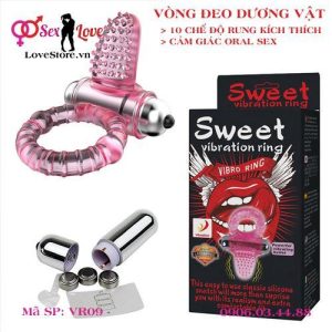 Vòng Rung Cực Mạnh Sweet Kích Thích Oral Sex Âm Đạo