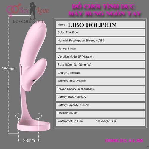 Máy rung đeo ngón tay Libo Dolphin 21