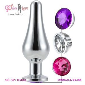 Alternative view of Phích cắm hậu môn inox cho người mới bắt đầu