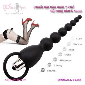 Alternative view of Chuỗi hạt hậu môn 7 chế độ rung Black Mont HM17