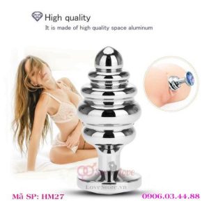 Dụng cụ kích thích hậu môn bằng kim loại thép không gỉ