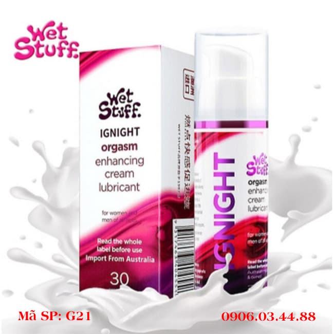 Wet Stuff Ignight gel bôi trơn kích thích âm đạo nữ 30g 8