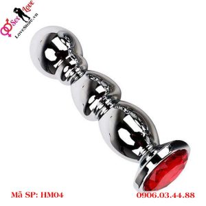 Alternative view of Đầu cắm hậu môn cỡ lớn hình bi 3 đốt