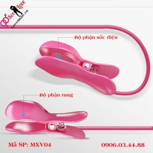 Alternative view of Kẹp núm vú sốc điện Romantic Wave