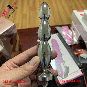 Phích cắm inox kích thích hậu môn 3 quả nhót