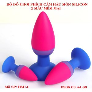 Bộ đồ chơi phích cắm hậu môn silicon 2 màu mềm mại