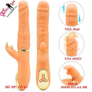 Alternative view of Dương vật giả tự động rung thụt 2cm