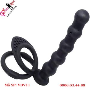 Alternative view of Đồ chơi tình dục vòng đeo dương vật có nhánh phụ kích thích hai lỗ phụ nữ