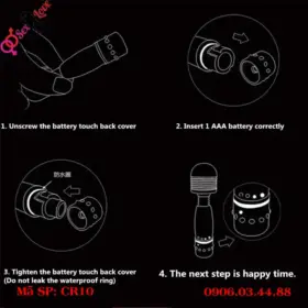 Cách sử dụng và tháo lắp pin của chày