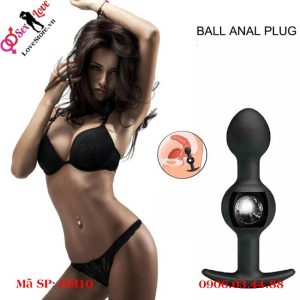 Phích cắm hậu môn bi silicon Pretty Love Heavy Balls cho khoái cảm lắc lư