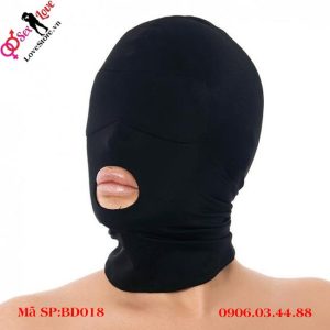 Alternative view of Mũ trùm đầu SM bằng thun Soft Hood Bondage cho cặp đôi người lớn