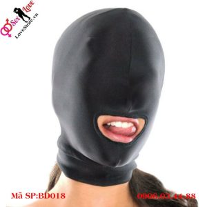 Mũ trùm đầu SM bằng thun Soft Hood Bondage cho cặp đôi người lớn