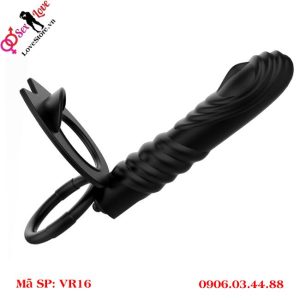 Alternative view of Vòng dương vật có nhánh phụ 10 kiểu rung kích thích hậu môn