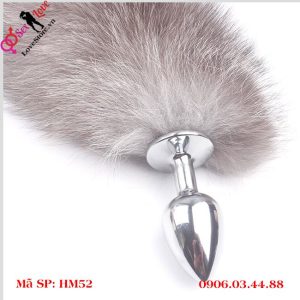 Alternative view of Đuôi cáo xám bông lớn 13cm dài 52cm