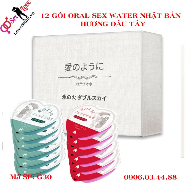 12 gói Oral sex water cho cảm giác nóng và lạnh của nhật bản 15