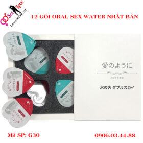 12 gói Oral sex water cho cảm giác nóng và lạnh của nhật bản 1