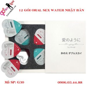 12 gói Oral sex water cho cảm giác nóng và lạnh của nhật bản