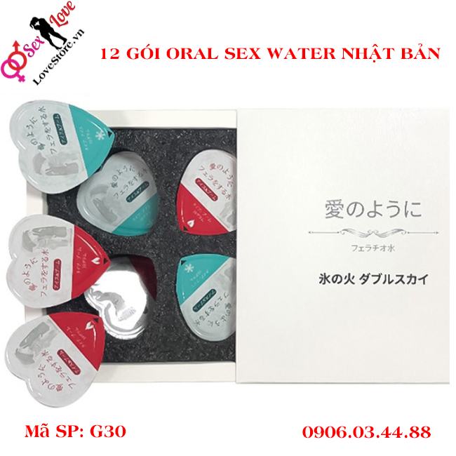 12 gói Oral sex water cho cảm giác nóng và lạnh của nhật bản 17
