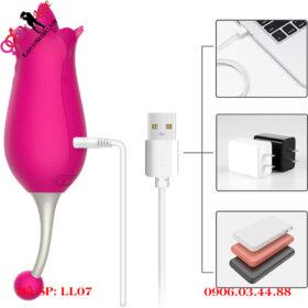 Máy rung lưỡi bông hoa tulip quà tặng đặc biệt cho chị em phụ nữ 6