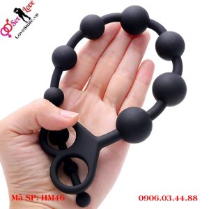 Chuỗi hạt silicon hậu môn với vòng kéo 2 lỗ cho người mới