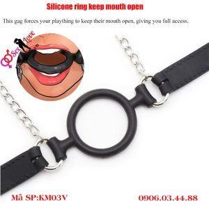 Alternative view of 2 Vòng bịt miệng chữ O kèm kẹp vú cho trò chơi của bạn