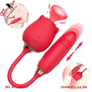 Sextoy 2 đầu tự động thụt kết hợp mút thổi tạo cực khoái