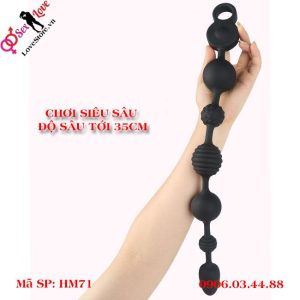Alternative view of Chuỗi hạt hậu môn rung siêu mạnh với 3 động cơ kích thích hậu môn, âm đạo