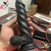 Dương vật giả cốc hút màu đen vân nổi 4cm