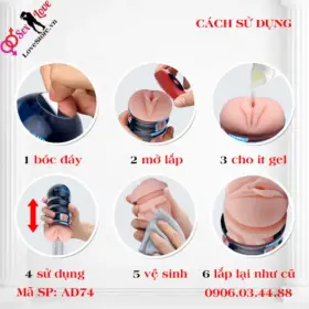 Cốc thủ dâm Pretty Love 18cm cho nam tự sướng 15
