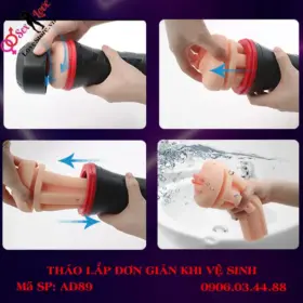 Cốc âm đạo giả 3D hồng hào chân thực 17