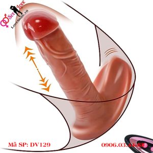Dương vật giả rung thụt đeo trong quần lót 4 trong 1