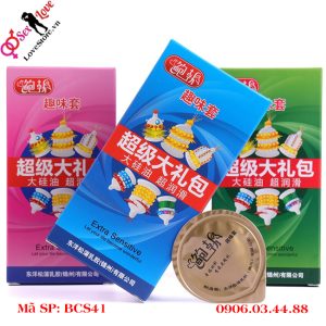 Hộp bao cao su 6 kiểu gai bi kết hợp