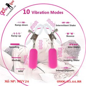Kẹp đầu ti cho nam nữ 10 chế độ rung 3
