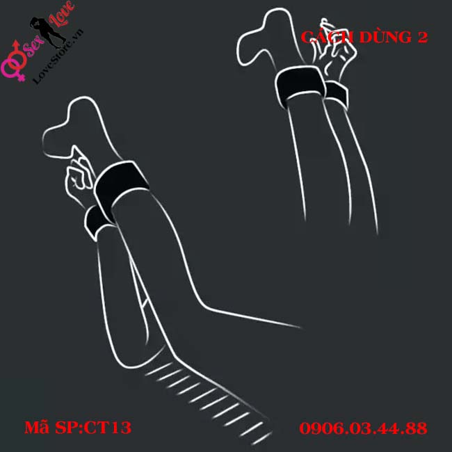 Bộ còng tay kết hợp vòng mắt cá chân MizzZee SM 51