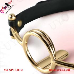 Vòng khóa miệng O-ring kim loại ép lưỡi cho nô lệ tôn sùng 4