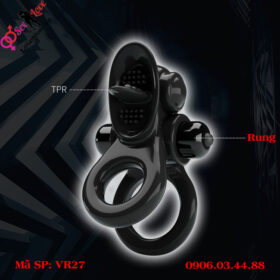 Vòng đeo lưỡi liếm Passionate Ring 10 chế độ rung liếm 5