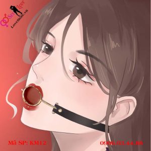 Alternative view of Vòng khóa miệng O-ring kim loại ép lưỡi cho nô lệ tôn sùng
