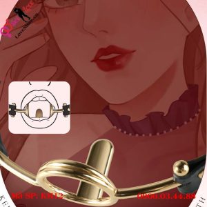 Vòng khóa miệng O-ring kim loại ép lưỡi cho nô lệ tôn sùng