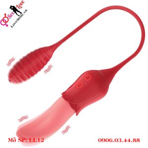 Đồ chơi người lớn lưỡi liếm kết hợp trứng rung cho cặp đôi vợ chồng