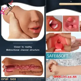 Đồ chơi dành cho nam 3 trong 1 kích thích dương vật tạo cực khoái 15