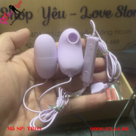 Trứng rung tình yêu 2 đầu bú mút rung siêu kích thích 13