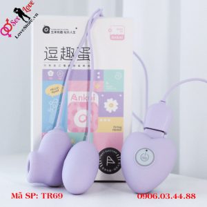 Trứng rung tình yêu 2 đầu bú mút rung siêu kích thích