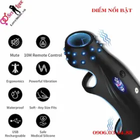 Điểm nổi bật vòng rung kích thích điểm g điều khiển từ xa