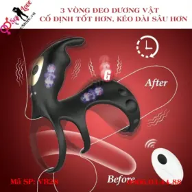3 vòng dương vật rung VR28 cố định và kéo dài tốt