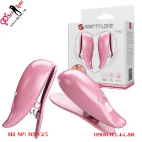 Bộp kẹp núm vú pretty love leaf