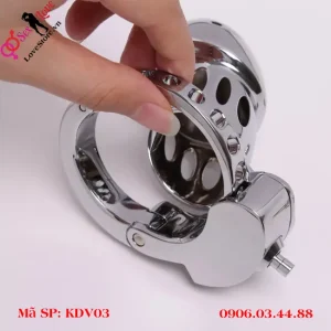 6 nấc điều chỉnh khóa dương vật bằng kim loại KDV03