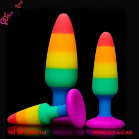 Phích hậu môn 7 màu silicon cao cấp